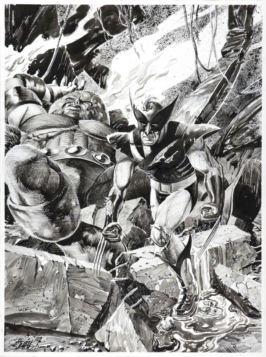 iron studios wolverine vs juggernaut